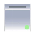 Зеркальный шкаф Misty Джулия 85 салатовый Л-Джу04085-0710