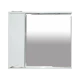 Зеркальный шкаф Misty Элвис - 85 Зеркало-шкаф лев. (свет)белая эмаль П-Элв-01085-011Л