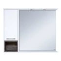 Зеркальный шкаф Misty Фетта - 100 с нишей белый левый П-Фет04100-011Л Зеркальный шкаф Misty Фетта - 100 с нишей белый левый П-Фет04100-011Л