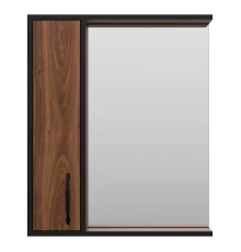 Зеркальный шкаф Misty Кедр - 60 левый