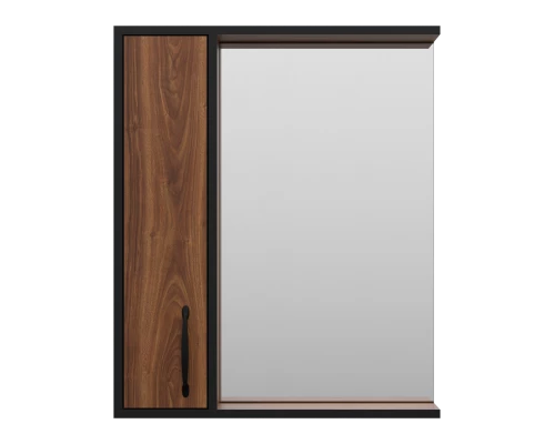 Зеркальный шкаф Misty Кедр - 60 левый