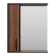 Зеркальный шкаф Misty Кедр - 60 левый