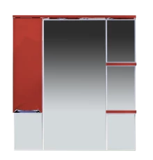 Зеркальный шкаф Misty Кристи 90 L бордовое П-Кри02090-101СвЛ
