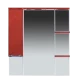 Зеркальный шкаф Misty Кристи 90 L бордовое П-Кри02090-101СвЛ