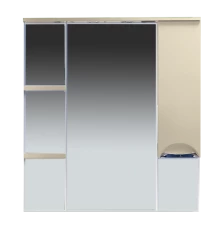 Зеркальный шкаф Misty Кристи 90 R бежевый П-Кри02090-031СвП