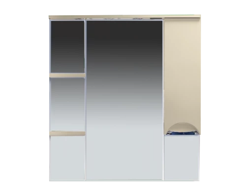 Зеркальный шкаф Misty Кристи 90 R бежевый П-Кри02090-031СвП