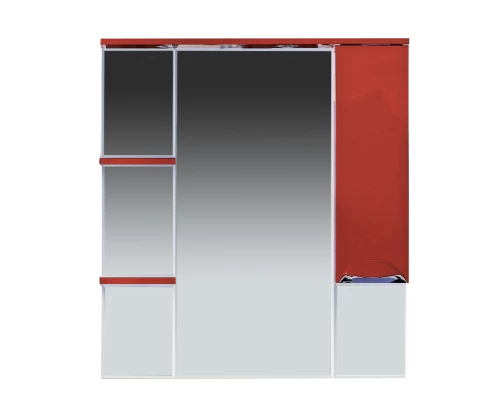 Зеркальный шкаф Misty Кристи 90 R бордовое П-Кри02090-101СвП