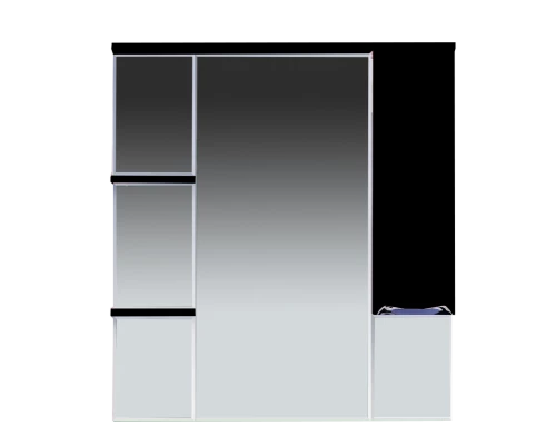 Зеркальный шкаф Misty Кристи 90 R черный П-Кри02090-021СвП