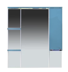 Зеркальный шкаф Misty Кристи 90 R голубой П-Кри02090-061СвП