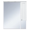 Зеркальный шкаф Misty Латте - 85 белый правый П-Лат02085-012П
