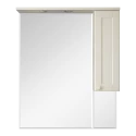 Зеркальный шкаф Misty Латте - 85 бежевый правый П-Лат02085-032П