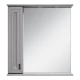 Зеркальный шкаф Misty Лувр - 65 левый (серый) П-Лвр03065-1504Л