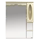 Зеркальный шкаф Misty Монако - 90 Зеркало - шкаф прав. бежевая патина/стекло Л-Мнк02090-033П