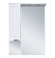 Зеркальный шкаф Misty Терра - 70 белый левый П-Тер02070-011Л