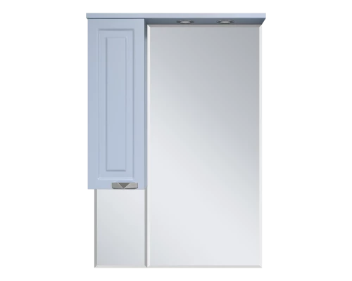 Зеркальный шкаф Misty Терра - 70 серый левый П-Тер02070-0501Л