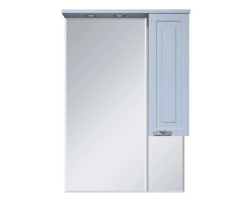 Зеркальный шкаф Misty Терра - 70 серый правый П-Тер02070-0501П