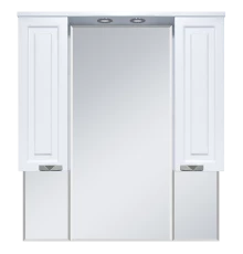 Зеркальный шкаф Misty Терра - 90 белый П-Тер02090-011