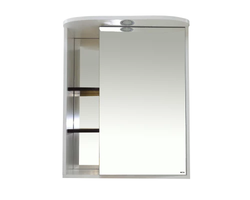 Зеркальный шкаф Misty Венера - 55 Зеркало-шкаф прав. со светом комбинированное П-Внр04055-25СвП