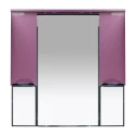 Зеркальный шкаф Misty Жасмин -105 Зеркало - шкаф(свет) розовая плёнка П-Жас02105-122Св