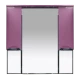 Зеркальный шкаф Misty Жасмин -105 Зеркало - шкаф(свет) розовая плёнка П-Жас02105-122Св
