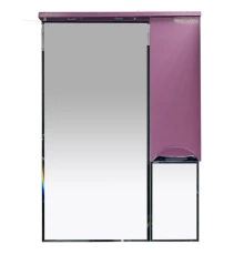 Зеркальный шкаф Misty Жасмин - 65 Зеркало - шкаф R розовый П-Жас02065-122СвП