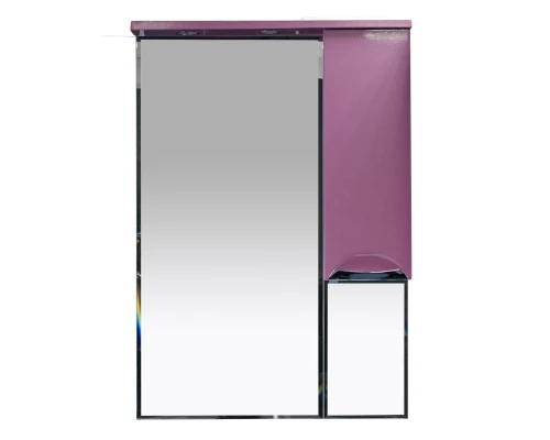Зеркальный шкаф Misty Жасмин - 65 Зеркало - шкаф R розовый П-Жас02065-122СвП