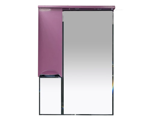 Зеркальный шкаф Misty Жасмин - 65 Зеркало - шкафL розовый П-Жас02065-122СвЛ