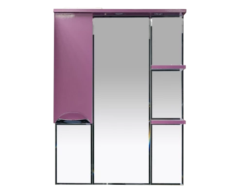 Зеркальный шкаф Misty Жасмин - 75 Зеркало - шкаф лев. (свет) розовая плёнка П-Жас02075-122СвЛ