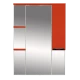 Зеркальный шкаф Misty Жасмин -75 Зеркало - шкаф прав. (свет) красная ПЛЕНКА П-Жас02075-042СвП