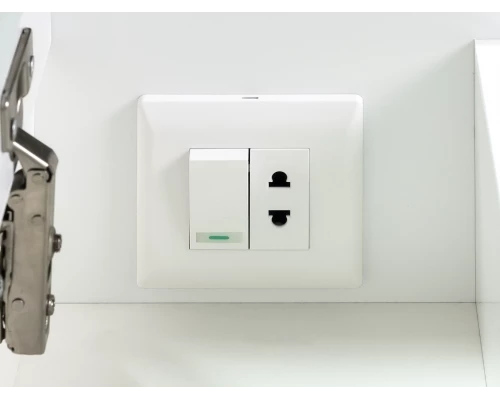 Зеркальный шкаф Misty Алиса - 90 белый левый Э-Али04090-01Л