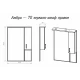Зеркальный шкаф Misty Амбра - 70 белый правый П-Амб0270-0322ЯП