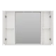 Зеркальный шкаф Misty Атлантик - 100 (белый) П-Атл-4100-010