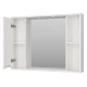 Зеркальный шкаф Misty Атлантик - 100 (белый) П-Атл-4100-010
