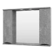 Зеркальный шкаф Misty Атлантик - 100 (серый камень) П-Атл-4100-050