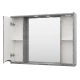 Зеркальный шкаф Misty Атлантик - 100 (серый камень) П-Атл-4100-050