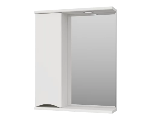 Зеркальный шкаф Misty Атлантик - 60 левый (белый) П-Атл-4060-010Л