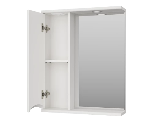 Зеркальный шкаф Misty Атлантик - 60 левый (белый) П-Атл-4060-010Л