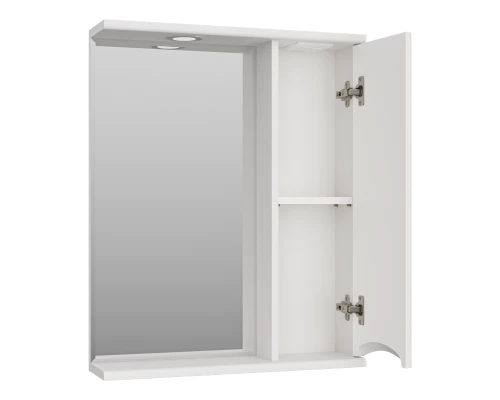 Зеркальный шкаф Misty Атлантик - 60 правый (белый) П-Атл-4060-010П