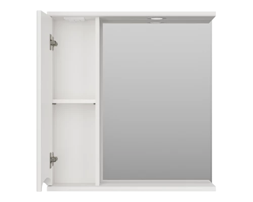 Зеркальный шкаф Misty Атлантик - 70 левый (белый) П-Атл-4070-010Л