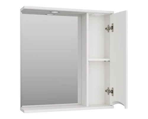 Зеркальный шкаф Misty Атлантик - 70 правый (белый) П-Атл-4070-010П