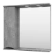 Зеркальный шкаф Misty Атлантик - 80 левый (серый камень) П-Атл-4080-050Л