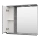 Зеркальный шкаф Misty Атлантик - 80 левый (серый камень) П-Атл-4080-050Л