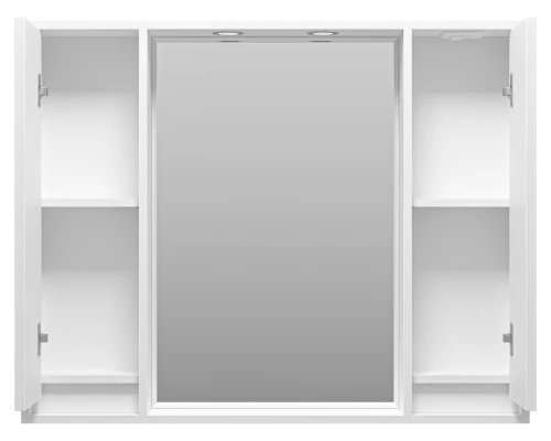 Зеркальный шкаф Brevita Balaton - 100 (белый)
