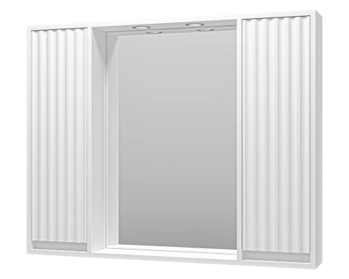 Зеркальный шкаф Brevita Balaton - 100 (белый)