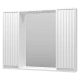 Зеркальный шкаф Brevita Balaton - 100 (белый)