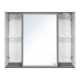Зеркальный шкаф Brevita Balaton - 100 (комбинированный)