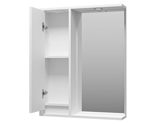 Зеркальный шкаф Brevita Balaton - 65 левый (белый)