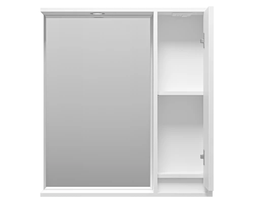 Зеркальный шкаф Brevita Balaton - 75 правый (белый)