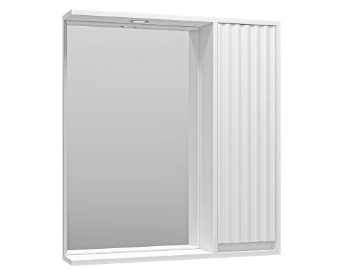Зеркальный шкаф Brevita Balaton - 75 правый (белый)