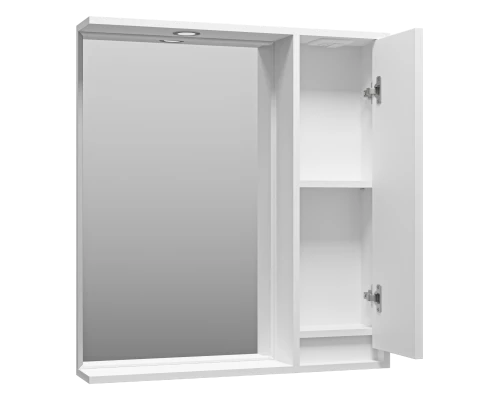 Зеркальный шкаф Brevita Balaton - 75 правый (белый)